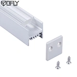 Lumières linéaires à profil en aluminium montées en surface à gradation
